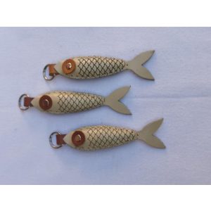 Bézs halas kulcstartó